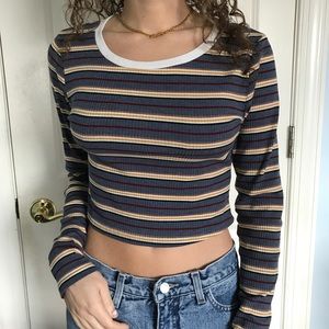 Striped Long-sleeve Tee